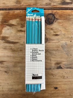 Vtg Berol Turquoise Drawing Pencils