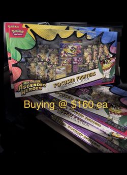 ***BUYING*** Ascended Heroes Focused Fighter Premium Collection