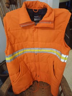 Mens XXL new water proof reflective vest