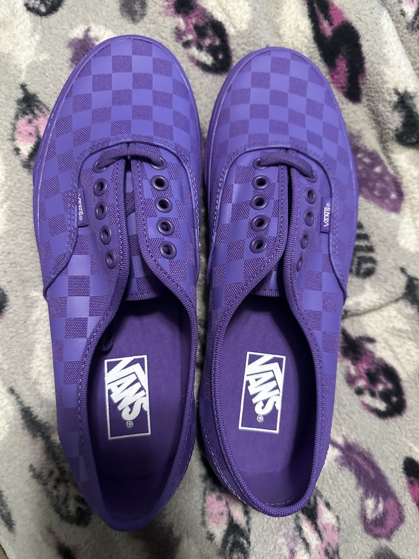 Purple Checkered Vans