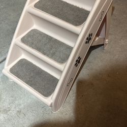 Foldable Dog Stairs/Steps for Small Dog/Cat, Safe and Durable Pet Ramp With Non-Slip Pads, for High Beds, Sofa, Car 