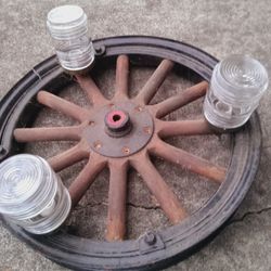 Wagon Wheel Light Fixture