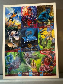 RARE 1994 FLEER ULTRA X-MEN UNCUT MINI CARD SHEET A MUST FOR THE COLLECTOR!!!!