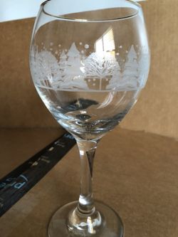 Vintage wine goblets set of six