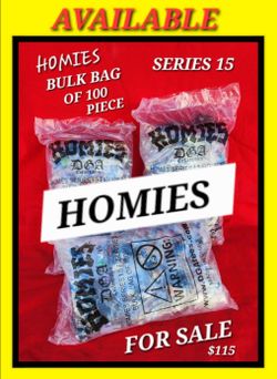 HOMIES SERIES 15 - Bulk Bag of 100 pcs