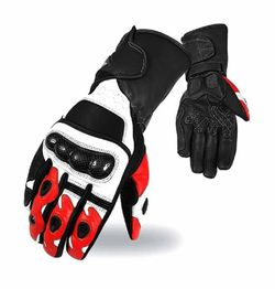 Motorbike leather gloves