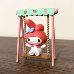Sanrio My Melody Strawberry Swing Set Miniature - Strawberry Farm Series