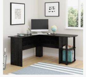 Compact L Shape Desk With Storage On The Side Christmas Gift Gamer Station Work