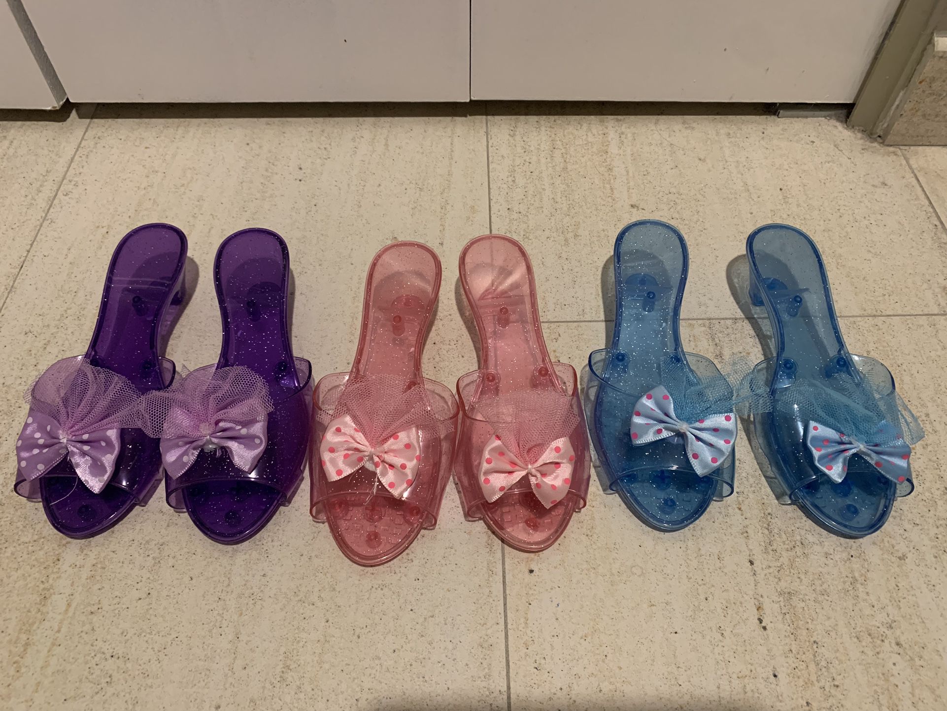 Kids Dress Up Princess Shoes- Set Of 3