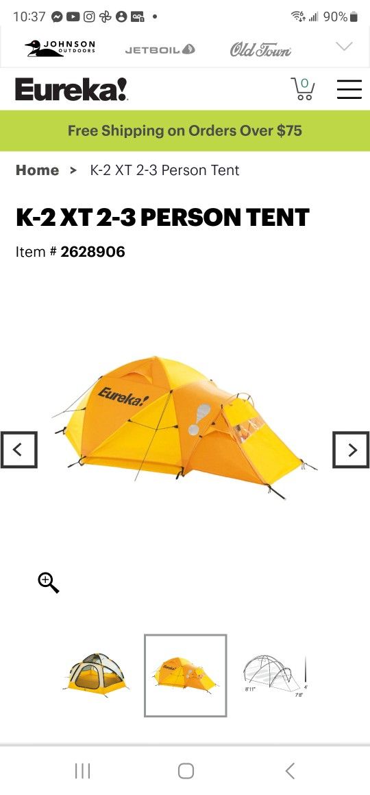 Eureka K2 Xt 4 Season Tent