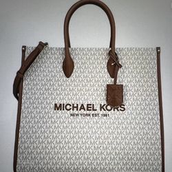 Michael Kors Mirella Women's Tote Bag Large - Vanilla