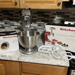KitchenAid mix and attachments