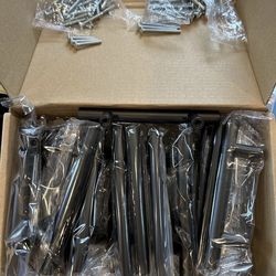 Brand New  Black 6” or 8” For Kitchen Bathrooms Laundry  Cabinets Pulls Matte Black Stainless Steel Screws Included