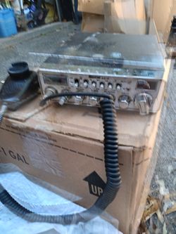 Vintage CB Radio with Microphone