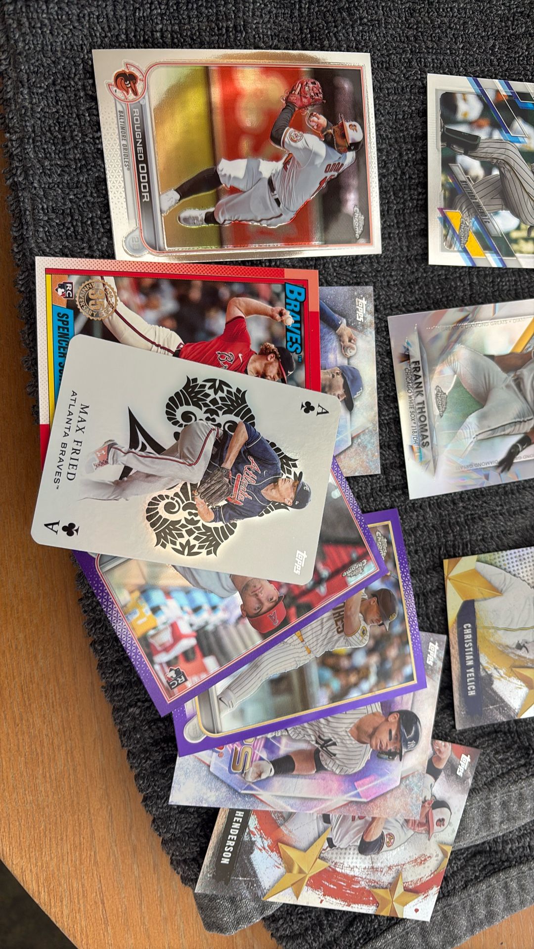 Baseball Chrome Cards