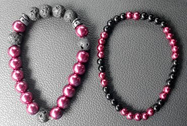 Mens Bead Bracelet Set