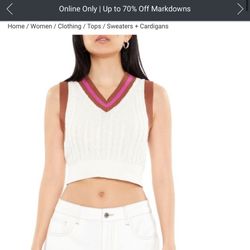 Forever 21 Sweater Vest New 