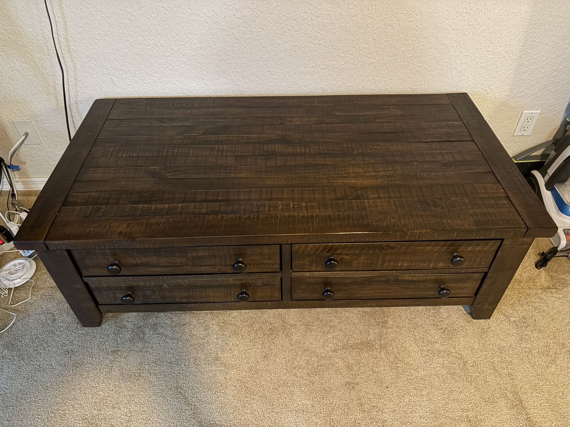 Brown Wooden Coffee Table
