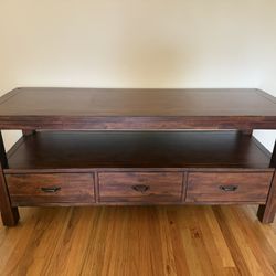 Solid Wood TV Stand 