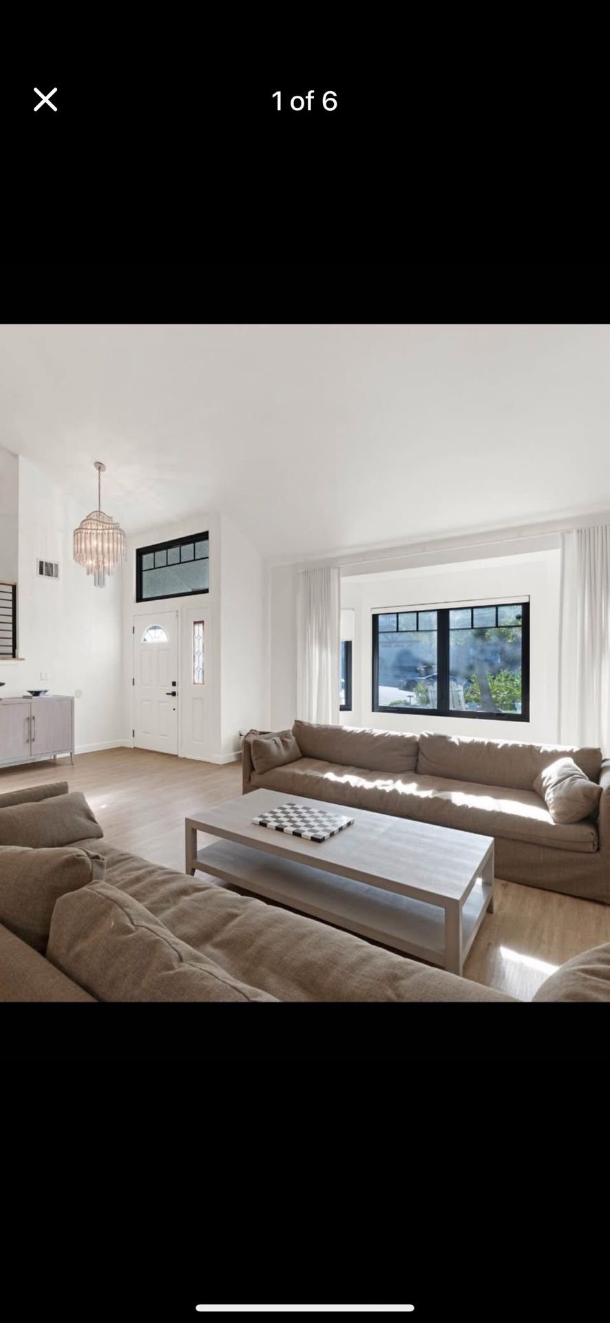 crate and barrel brown Rivera Slipcovered Sofa 94"