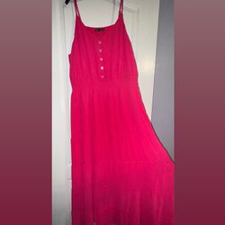 Brand New (Size 2XL) Bright Pink Sun Dress