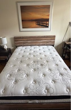 Queen mattress and bed frame