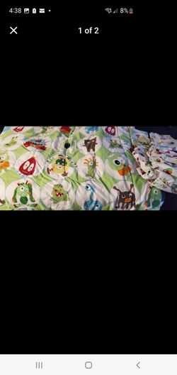 Twin monster bedding
