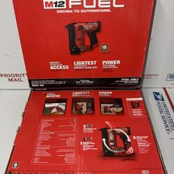 Milwaukee M12 Fuel 18g Compact Brad Nailer Tool. Model #2541-20