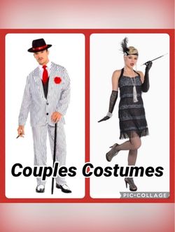 GANGSTER ❤️BIG GANGSTA❤️ 5PC COSTUME & SEXY 🖤FLAPPER🖤 5PC COSTUME 🌟NWT🌟
