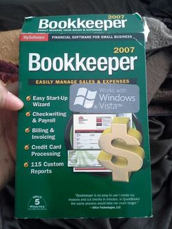 Bookeeper 2007 with money manager 2004 new