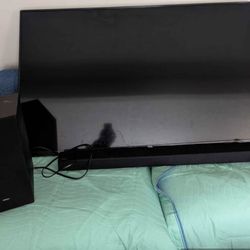 Roku TCL Tv And Sound Bar
