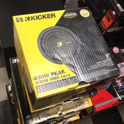 Kicker CompC 8 On Sale Today For The Low No Credit Check Payment Plan Available! 