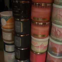 Bath and Body Works 3 Wick Candles