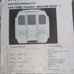 Ford Transit Low Roof Partition $350 Obo