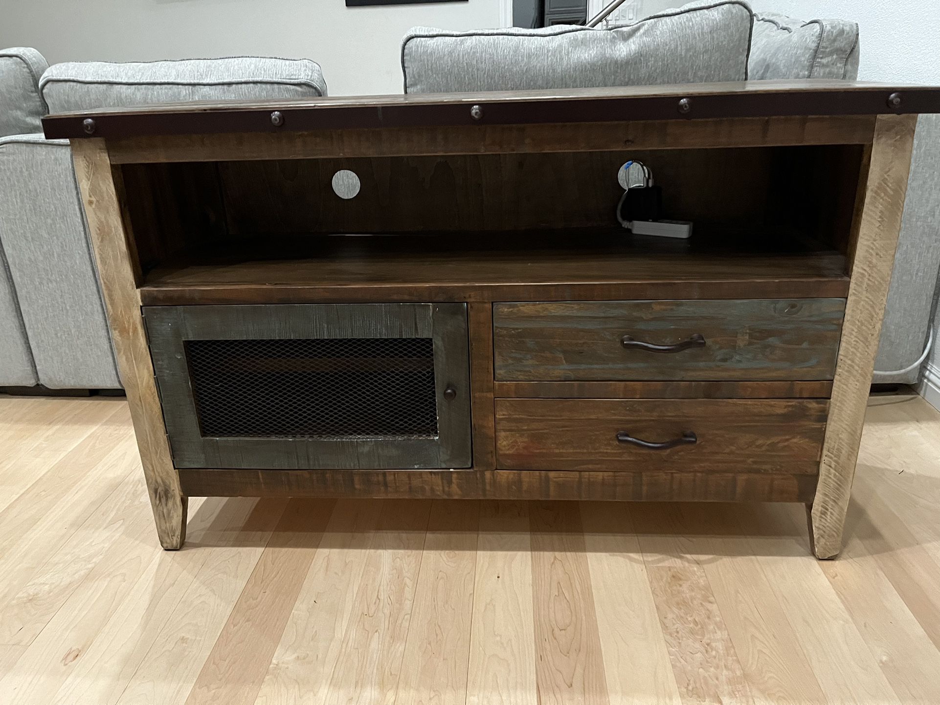 Rustic Cabinet TV Stand