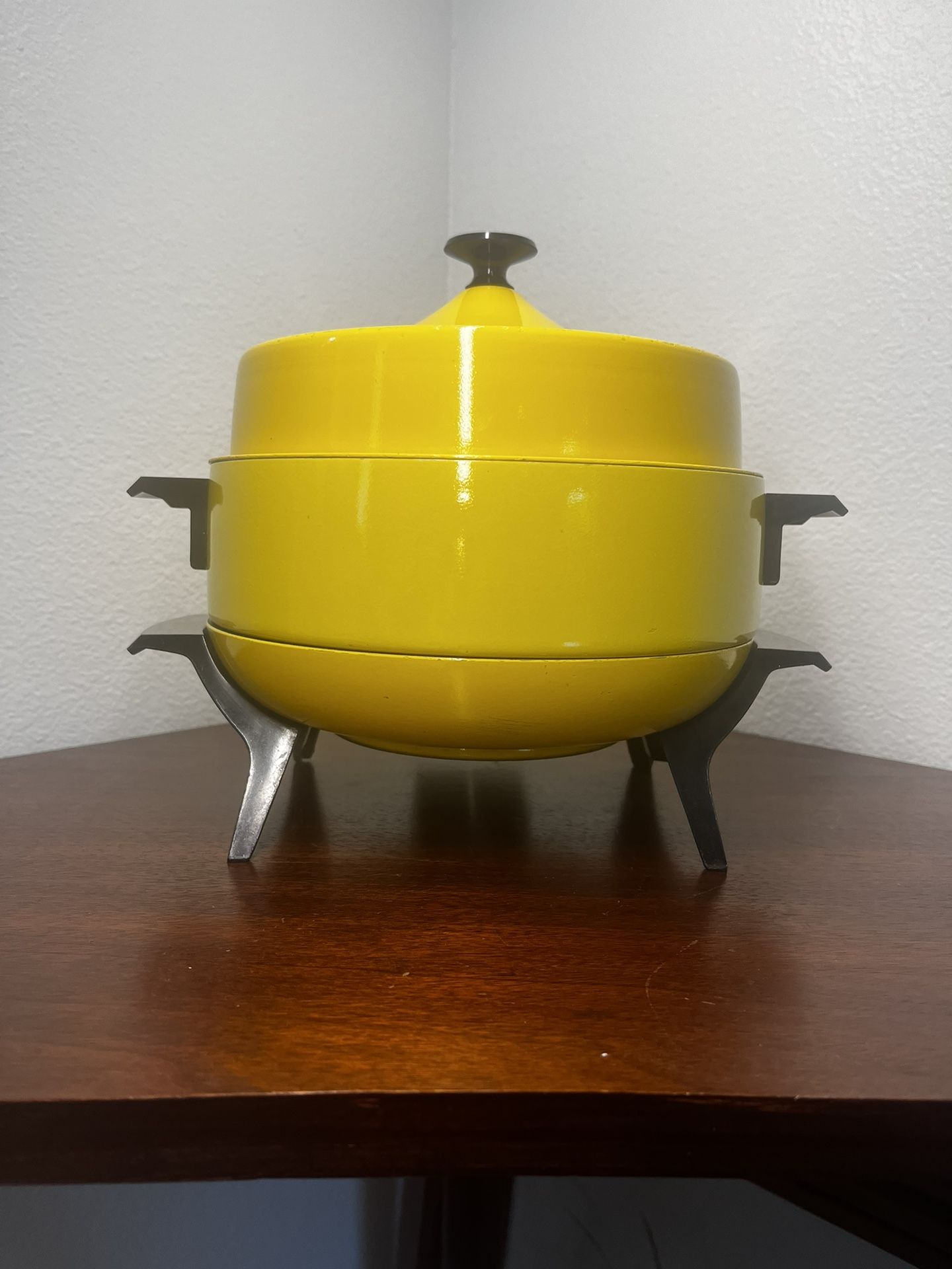 Vintage 60s/70s GE General Electric Fondue Pot/Chafing Dish/Skillet Set