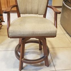 Tobias Wooden Counter Bar Stools 