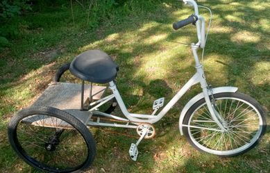 Custom Trike Bicycle With Rear Deck Working Project Bike