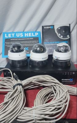 AvertX Performance Series 16 Channel 6tb Security Surveillance DVR & 3 IP Cameras + (3) 100ft Cat5 Cables - Open Box - 
