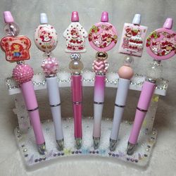 Strawberry Shortcake Beaded Pen