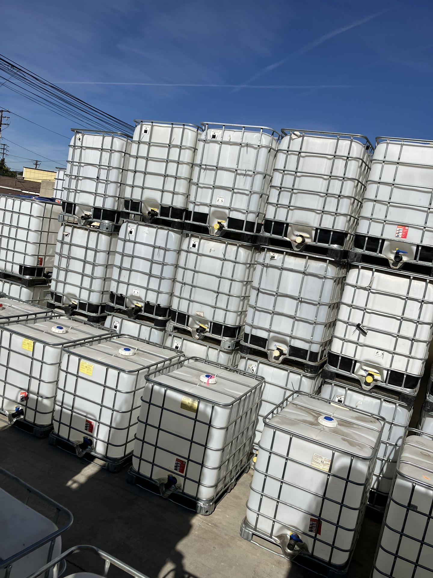IBC Totes Tanks IBC Totes 330 Gallons 275 Gallons. Metal Caged Containers