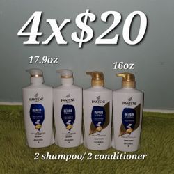 2 Shampoo And 2 Conditioner Repair And Protect Pantene 