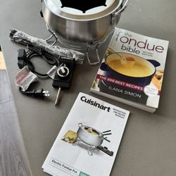 Like New Cuisinart Fondue Pot CRO 3SS Series 