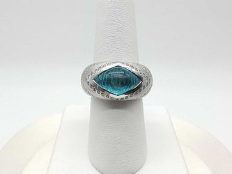 1.00 Dwt Diamond 15.5 Gram White Gold 18k Size 7 Jg0625loizmia