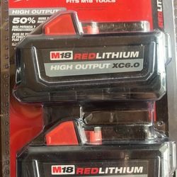 M18 XC6.0 HIGH OUTPUT Battery 2 pack