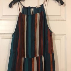Juniors Multi Color Long Dress Size Small