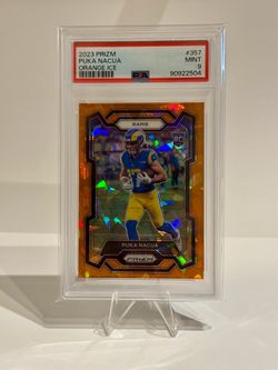 2023 Prizm Puka Nacua Orange Ice Rookie RC PSA 9