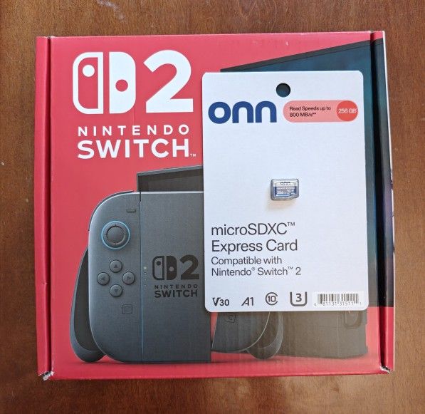 Nintendo Switch 2 Console With 256GB MicroSD Card