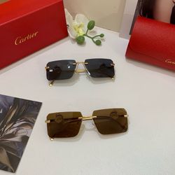 Cartier high-end metal glasses
