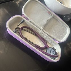 3M Littmann Classic III Monitoring Stethoscope, 5960, More Than 2X as Loud, Weighs Less, Stainless Steel Mirror-Finish Chestpiece, 27" Plum Tube, Pink